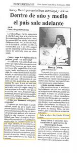 dentro de año y medio el pais sale a delante SEPTIEMBRE 2000