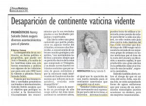desaparición de continente vaticina vidente ENERO 2002
