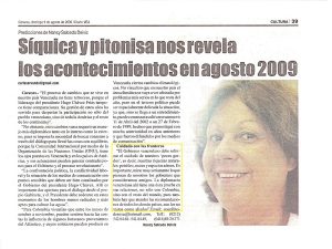 psiquica y pitonisa nos revela los acontecimientos en agosto 2009 AGOSTO 2009