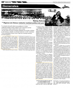 Regreso de Chávez rediseña realidad política del país FEBRERO 2013
